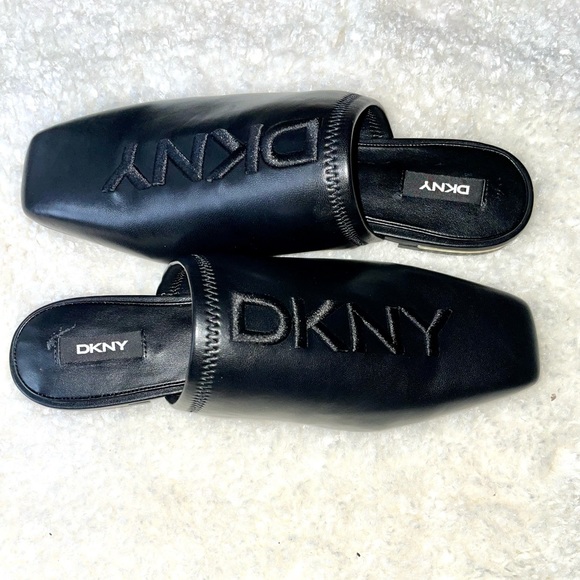 DKNY Black Mules Size 10 - Picture 2 of 15